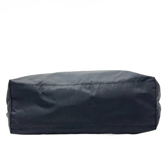 Auth PRADA - Black Nylon Leather Tote Bag - Picture 6 of 13